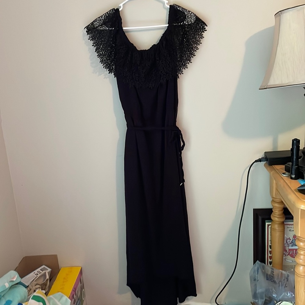 Apt 9 XL black dress with off shoulder sleeves